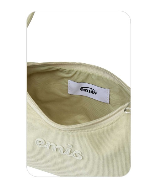 EMIS(イミス)の「CORDUROY APPLIQUE HOBO BAG(トートバッグ・レディース・ブラウン/ピンク/ベージュ/ダークグレー・FREE)」の14枚目の写真