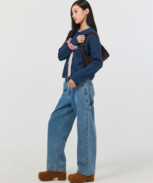 EMIS(イミス)の「CORDUROY APPLIQUE HOBO BAG(トートバッグ・レディース・ブラウン/ピンク/ベージュ/ダークグレー・FREE)」の16枚目の写真
