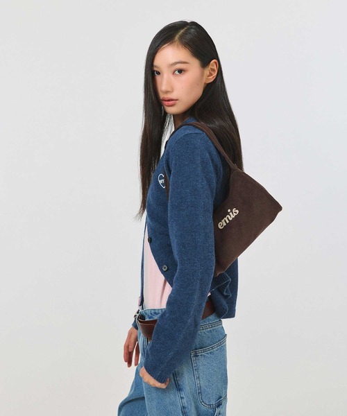 EMIS(イミス)の「CORDUROY APPLIQUE HOBO BAG(トートバッグ・レディース・ブラウン/ピンク/ベージュ/ダークグレー・FREE)」の17枚目の写真