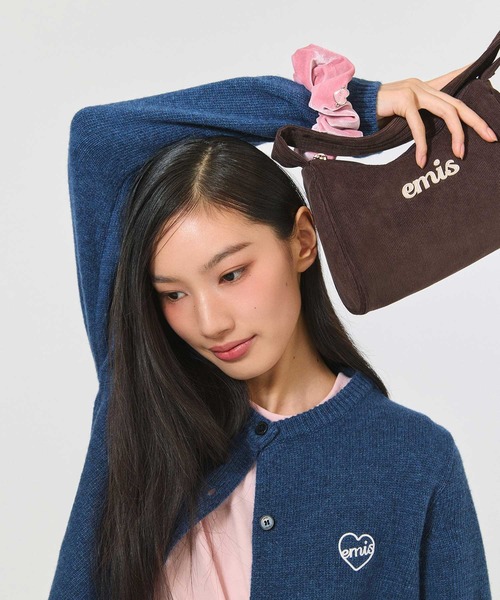 EMIS(イミス)の「CORDUROY APPLIQUE HOBO BAG(トートバッグ・レディース・ブラウン/ピンク/ベージュ/ダークグレー・FREE)」の20枚目の写真