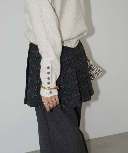 chuclla(チュクラ)の「【YOUYILIN】チェックミニスカート CHYOUW25a009(スカート・レディース・ダークグレー・L/M)」の3枚目の写真