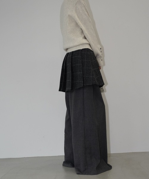 chuclla(チュクラ)の「【YOUYILIN】チェックミニスカート CHYOUW25a009(スカート・レディース・ダークグレー・L/M)」の5枚目の写真