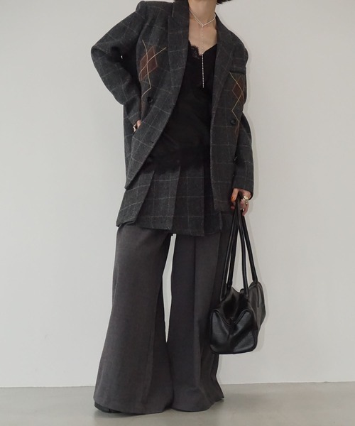 chuclla(チュクラ)の「【YOUYILIN】チェックミニスカート CHYOUW25a009(スカート・レディース・ダークグレー・L/M)」の10枚目の写真