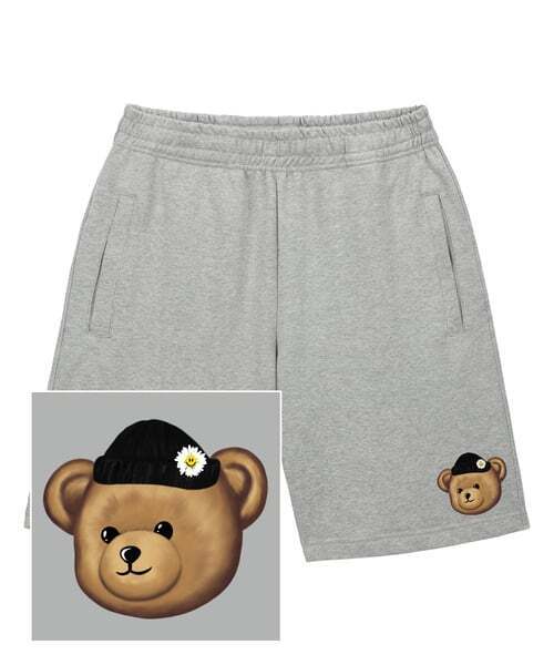 TRIPSHION(トリップション)の「ビーニーベアロゴ スウェットハーフパンツ - グレー(その他パンツ・メンズ・その他・LARGE/MEDIUM/X-LARGE)」の1枚目の写真