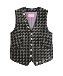 HETIT（ヘティ）の「ハウンドトゥースロックベスト（ベスト）」