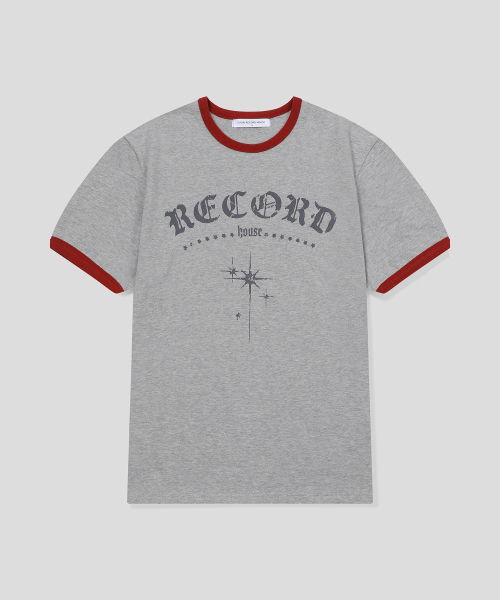 SLOW RECORD HOUSE（スローレコードハウス）の「RECORD リンガーTシャツ_メランジグレー（Tシャツ/カットソー・レディース・その他・LARGE/MEDIUM/SMALL）」の5枚目の写真