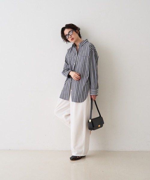 Rouge vif(ルージュヴィフ)の「【MAESTOSO/マエストソ】NOA BAGUETTE レザーショルダーバッグ / クラッチバッグ(ショルダーバッグ・レディース・ブラック・フリー)」の14枚目の写真