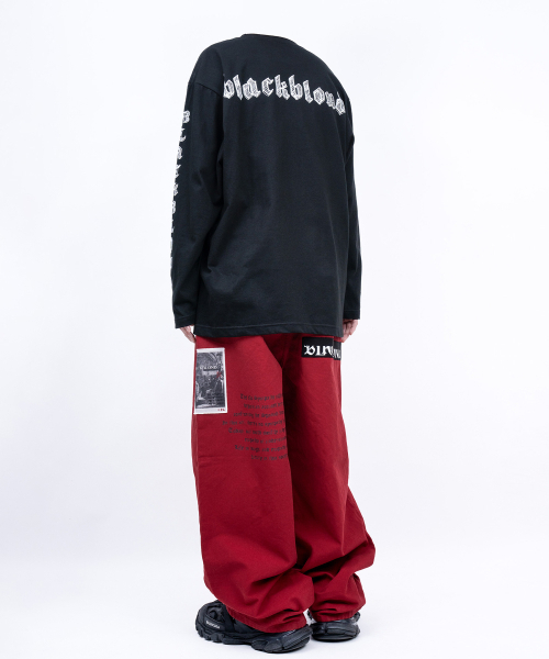 BLACK BLOND(ブラック ブロンド)の「ビビディ スケッチ ロゴ 長袖Tシャツ (ブラック)(Tシャツ/カットソー・レディース・その他・SMALL/MEDIUM/LARGE/X-LARGE/XX-LARGE/XXX-LARGE)」の5枚目の写真