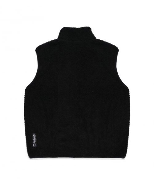 NYPM フリースウォームアップ羊毛ベスト ブラック