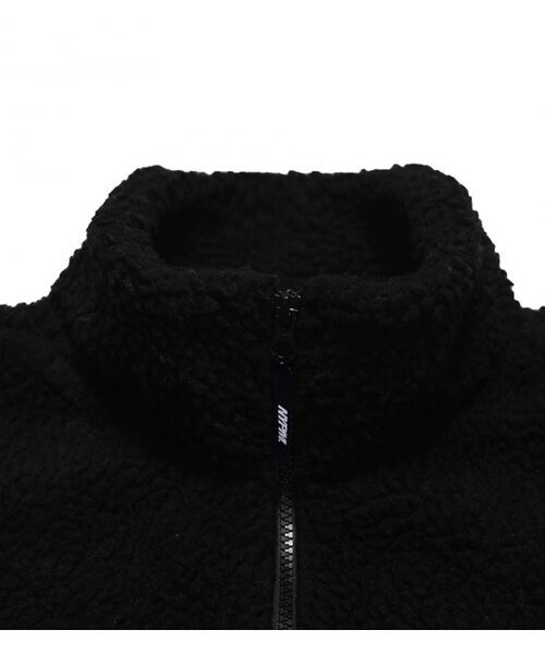 NYPM フリースウォームアップ羊毛ベスト ブラック