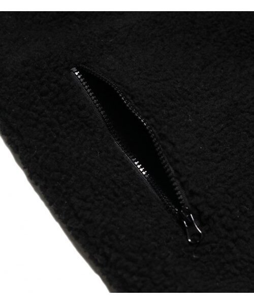 NYPM フリースウォームアップ羊毛ベスト ブラック