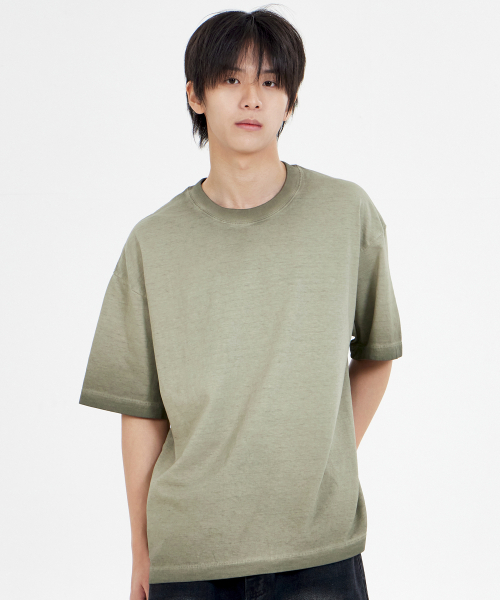 BY.L(バイエル)の「フェイドピグメントTシャツカーキ(Tシャツ/カットソー・メンズ・その他・MEDIUM/LARGE/X-LARGE/XX-LARGE)」の1枚目の写真