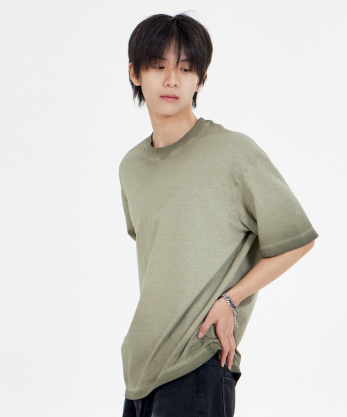 BY.L(バイエル)の「フェイドピグメントTシャツカーキ(Tシャツ/カットソー・メンズ・その他・MEDIUM/LARGE/X-LARGE/XX-LARGE)」の2枚目の写真