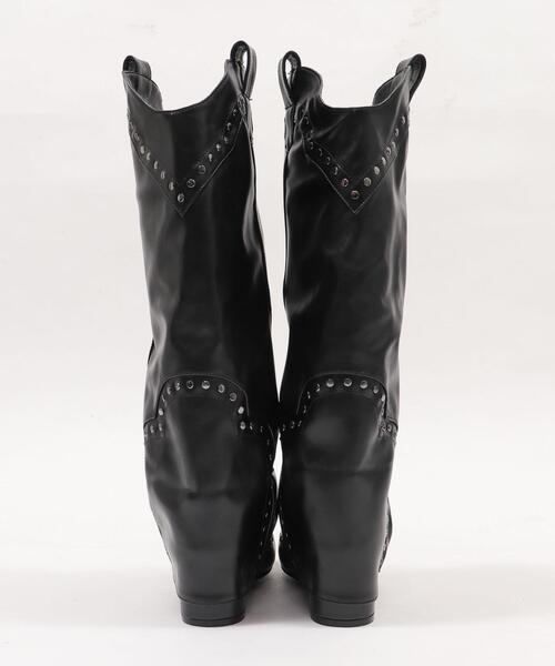 WEGO（ウィゴー）の「WEGO/ウエスタンカバーロングブーツ（ブーツ・レディース・ブラック/ブラウン・SMALL/MEDIUM/LARGE）」の21枚目の写真