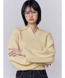 EMODA | スキッパーワイドシャギーニット(ニット/セーター)