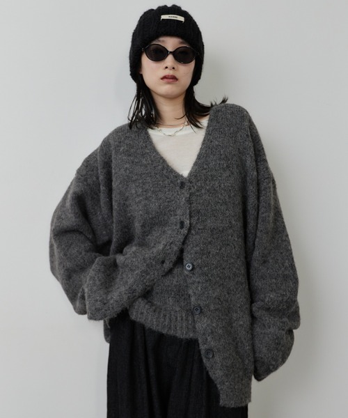 HANNE（アン）の「モヘアライクニットカーディガン（カーディガン/ボレロ・レディース・アイボリー/グレー/ネイビー・FREE）」の12枚目の写真