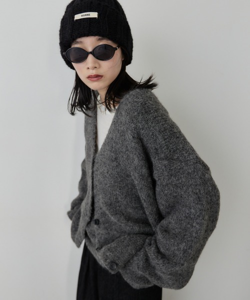 HANNE（アン）の「モヘアライクニットカーディガン（カーディガン/ボレロ・レディース・アイボリー/グレー/ネイビー・FREE）」の13枚目の写真