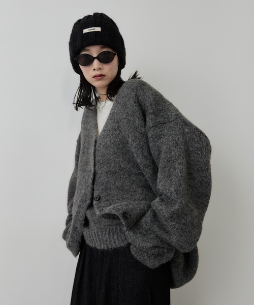HANNE（アン）の「モヘアライクニットカーディガン（カーディガン/ボレロ・レディース・アイボリー/グレー/ネイビー・FREE）」の15枚目の写真