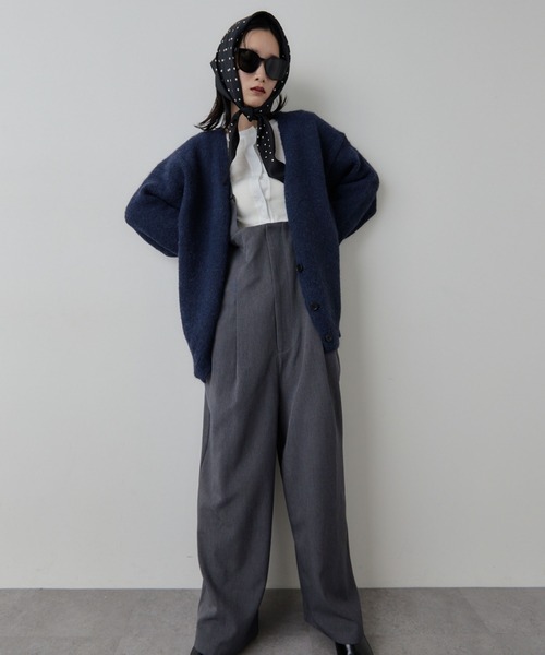 HANNE（アン）の「モヘアライクニットカーディガン（カーディガン/ボレロ・レディース・アイボリー/グレー/ネイビー・FREE）」の5枚目の写真