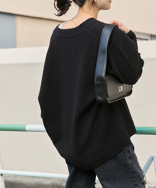 セール】《追加3》MUSIC DEEP V ルーズプルオーバー（ニット/セーター