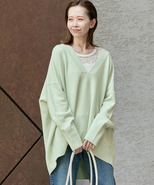 セール】《追加3》MUSIC DEEP V ルーズプルオーバー（ニット/セーター