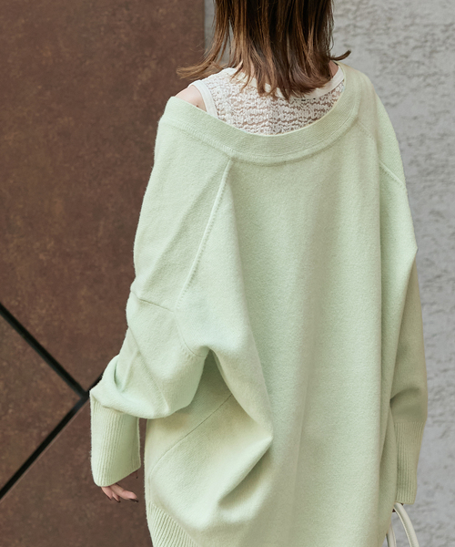 セール】《追加3》MUSIC DEEP V ルーズプルオーバー（ニット/セーター