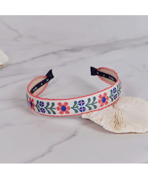 MAIA（マイア）の「Flower Headband P-Orange（ヘアバンド）」