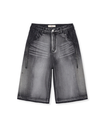 MMIC（エムエムアイシー）の「1989 Bleach Bermuda Shorts Washed Black（デニムパンツ）」