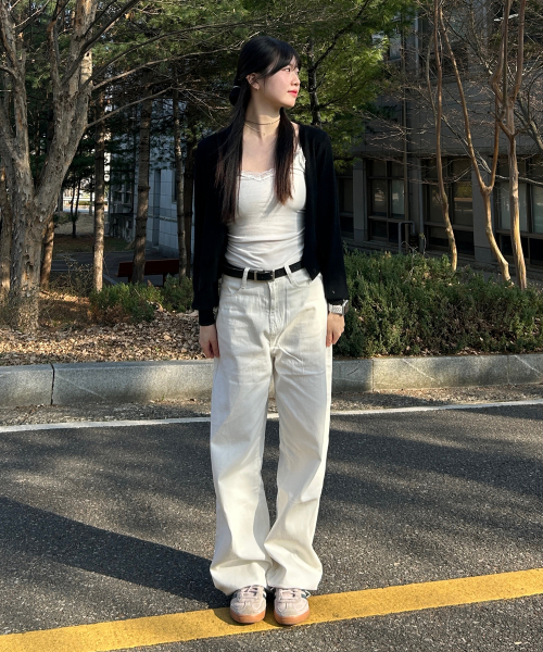 GCLIP(ジクリップ)の「TWO WAYワイドコットンパンツ&ストリングジョガーコットンパンツ(その他パンツ・レディース・アイボリー・SMALL/MEDIUM/LARGE/X-LARGE)」の11枚目の写真