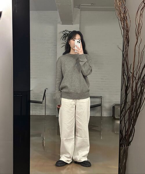 GCLIP(ジクリップ)の「TWO WAYワイドコットンパンツ&ストリングジョガーコットンパンツ(その他パンツ・レディース・アイボリー・SMALL/MEDIUM/LARGE/X-LARGE)」の16枚目の写真