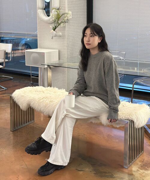 GCLIP(ジクリップ)の「TWO WAYワイドコットンパンツ&ストリングジョガーコットンパンツ(その他パンツ・レディース・アイボリー・SMALL/MEDIUM/LARGE/X-LARGE)」の21枚目の写真