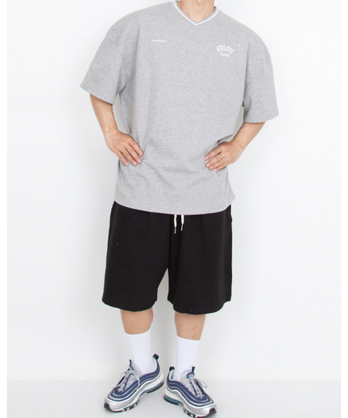 PACIENCIA(パシエンシア)の「007 Vネックオーバーフィット半袖(Tシャツ/カットソー・メンズ・ホワイト/ブラック・MEDIUM/LARGE/X-LARGE/XX-LARGE)」の11枚目の写真
