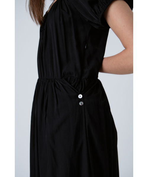 MAGNET ARCHIVE(マグネット アーカイブ)の「Ribbon Banding Long Dress (Black)(ワンピース・レディース・その他・FREE)」の3枚目の写真