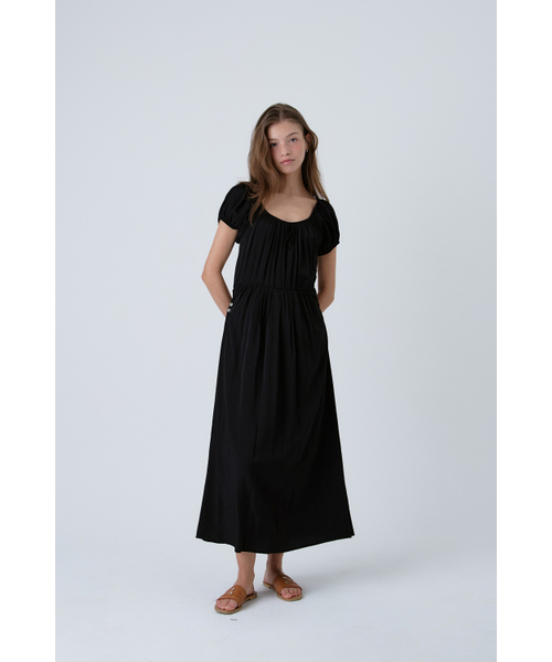 MAGNET ARCHIVE(マグネット アーカイブ)の「Ribbon Banding Long Dress (Black)(ワンピース・レディース・その他・FREE)」の4枚目の写真