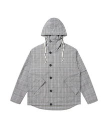 SOLEW（ソル）の「TR Hooded Windbreaker_Checked Pink（ナイロンジャケット）」