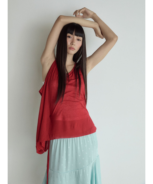 VISUS（ヴィスシュ）の「Layered Sleeveless Top_True Red（Tシャツ/カットソー・レディース・その他・FREE）」の6枚目の写真