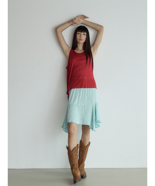 VISUS（ヴィスシュ）の「Layered Sleeveless Top_True Red（Tシャツ/カットソー・レディース・その他・FREE）」の10枚目の写真