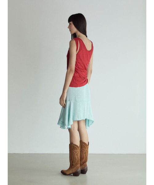 VISUS（ヴィスシュ）の「Layered Sleeveless Top_True Red（Tシャツ/カットソー・レディース・その他・FREE）」の12枚目の写真