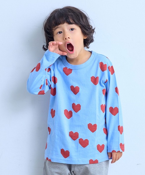 MARKEY'S（マーキーズ）の「26年春夏新作/ソウガラナガソデＴシャツ（Tシャツ/カットソー・キッズ・グリーン系その他/チャコール/ブルー系その他/ベージュ系その他/ホワイト系その他/マルチ/イエロー系その他/ピンク系その他/アイボリー/ブラック系その他・70/80/90/95/100/110/120/130/140/150）」の7枚目の写真