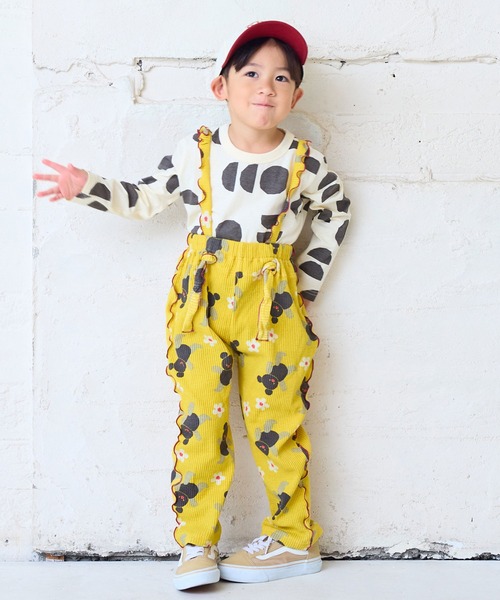 MARKEY'S（マーキーズ）の「26年春夏新作/ソウガラナガソデＴシャツ（Tシャツ/カットソー・キッズ・グリーン系その他/チャコール/ブルー系その他/ベージュ系その他/ホワイト系その他/マルチ/イエロー系その他/ピンク系その他/アイボリー/ブラック系その他・70/80/90/95/100/110/120/130/140/150）」の16枚目の写真