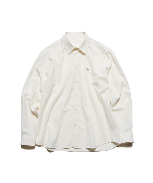 SOPHNET.(ソフネット)の「HIGH-TWIST REGULAR-FIT SHIRT(シャツ/ブラウス・メンズ・オフホワイト/ネイビー・2/3/4/5/1)」の2枚目の写真
