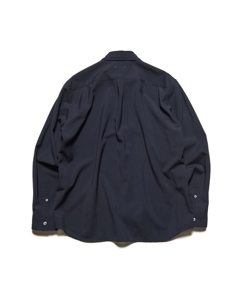 SOPHNET.(ソフネット)の「HIGH-TWIST REGULAR-FIT SHIRT(シャツ/ブラウス・メンズ・オフホワイト/ネイビー・2/3/4/5/1)」の8枚目の写真