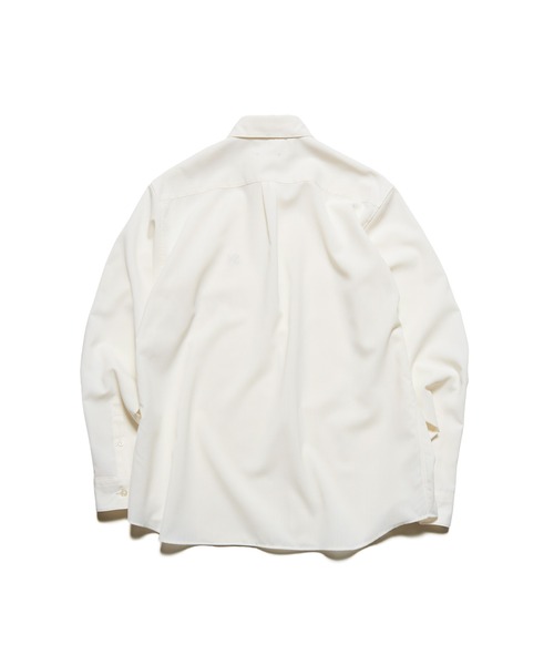 SOPHNET.(ソフネット)の「HIGH-TWIST REGULAR-FIT SHIRT(シャツ/ブラウス・メンズ・オフホワイト/ネイビー・2/3/4/5/1)」の4枚目の写真