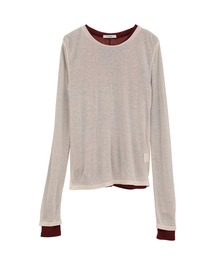 CLANE | 【CLANE/クラネ】SHEER LAYERED CUT TOPS/シアーレイヤードカットトップス(Tシャツ/カットソー)