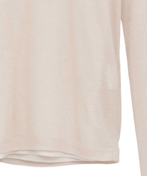 CLANE（クラネ）の「【CLANE/クラネ】SHEER LAYERED CUT TOPS/シアーレイヤードカットトップス（Tシャツ/カットソー・レディース・マルチ/ブラック/ベージュ・1）」の9枚目の写真