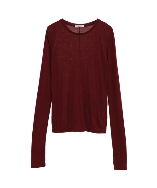 CLANE（クラネ）の「【CLANE/クラネ】SHEER LAYERED CUT TOPS/シアーレイヤードカットトップス（Tシャツ/カットソー・レディース・マルチ/ブラック/ベージュ・1）」の22枚目の写真