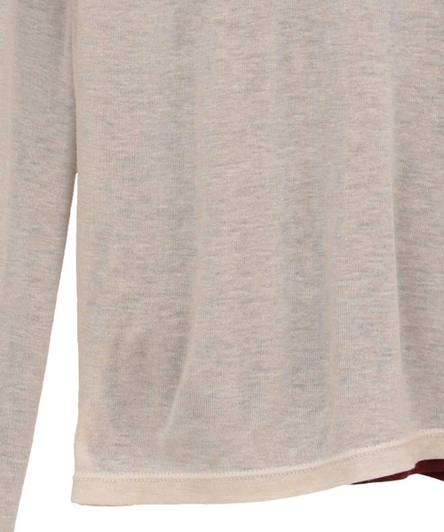 CLANE/クラネ】SHEER LAYERED CUT TOPS/シアーレイヤードカット