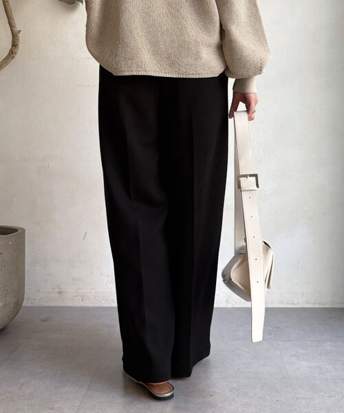 DouDou（ドゥドゥ）の「センタープレスダンボールパンツ（その他パンツ・レディース・ブラック/グレー・36/38）」の11枚目の写真