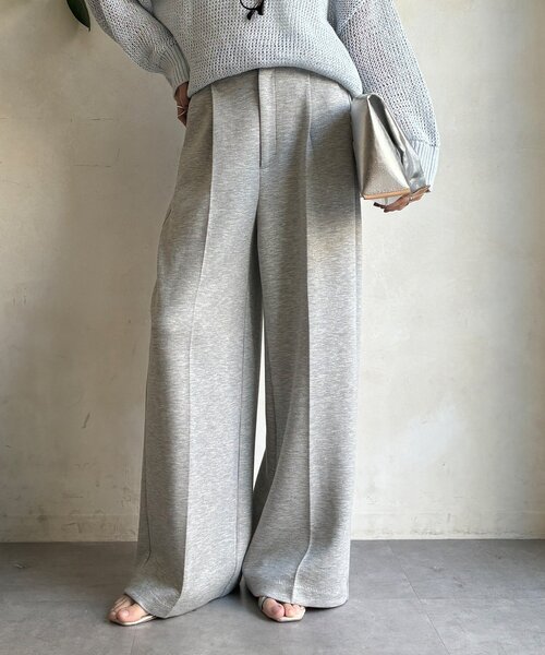 DouDou（ドゥドゥ）の「センタープレスダンボールパンツ（その他パンツ・レディース・ブラック/グレー・36/38）」の18枚目の写真