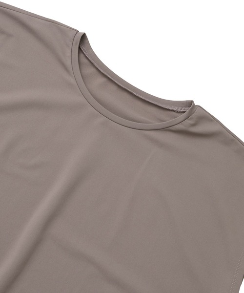 Julier Yoga and Relax（ジュリエヨガアンドリラックス）の「Julier (定番)Ecocoフレンチスリーブトップス（Tシャツ/カットソー・レディース・ホワイト/ライトカーキ/グレイッシュベージュ/ブラック・0/1）」の6枚目の写真